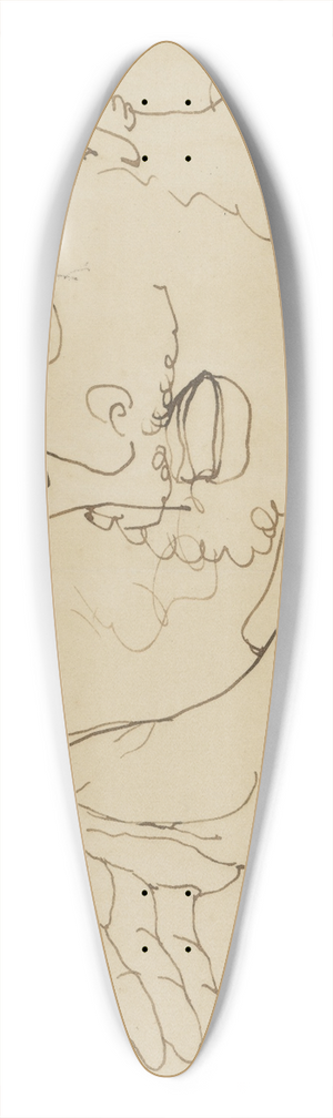 Ernst Josephson - Self-Portrait 39.3 inch art pintail longboard deck