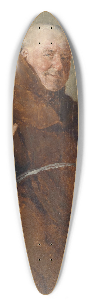 Ernst Karl Georg Zimmermann - Frhlicher Mnch 39.3 inch art pintail longboard deck Ernst Karl Georg Zimmermann - Frhlicher Mnch 39.3 inch art pintail longboard deck