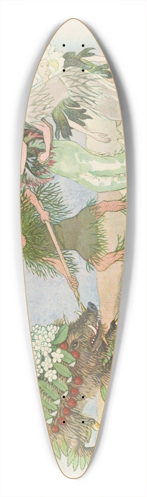 Ernst Kreidolf - Adonis 39.3 inch art pintail longboard deck