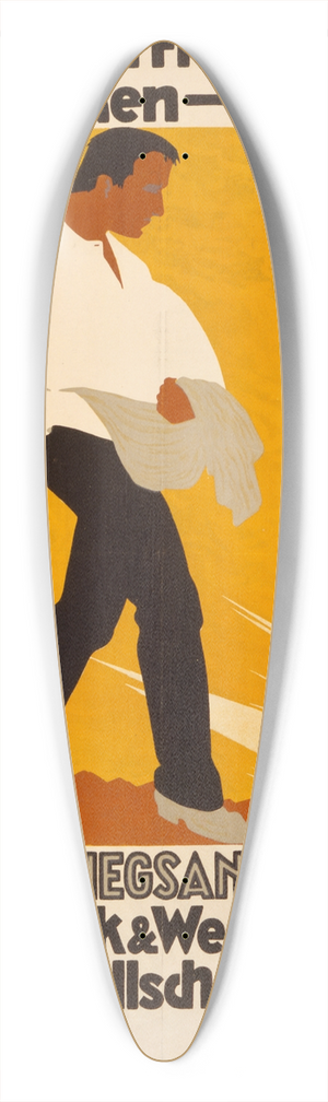 Ernst Ludwig Franke - Willst du den Frieden ernten, musst du sen  darum zeichne 8. Kriegsanleihe  39.3 inch art pintail longboard deck