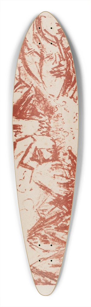Ernst Ludwig Kirchner - Alphtten 39.3 inch art pintail longboard deck