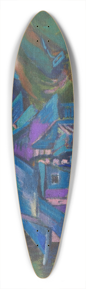 Ernst Ludwig Kirchner - Alphtten und Tinzenhorn 39.3 inch art pintail longboard deck