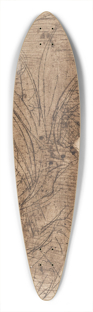 Ernst Ludwig Kirchner - Alte Frau mit Katze 39.3 inch art pintail longboard deck