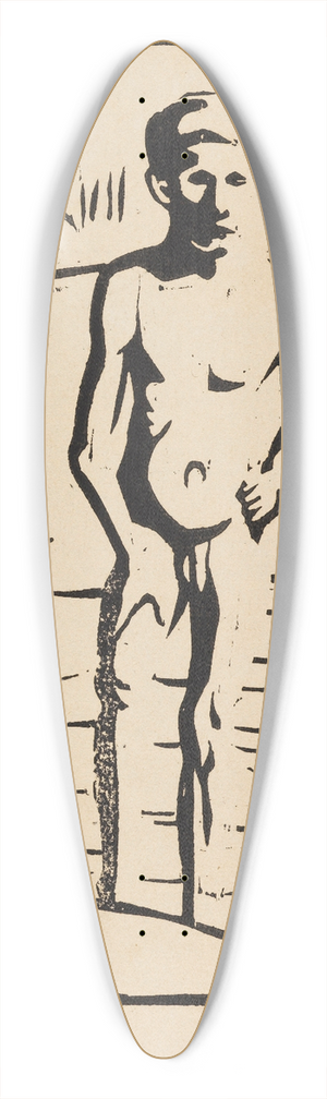 Ernst Ludwig Kirchner - Badender Junge 39.3 inch art pintail longboard deck