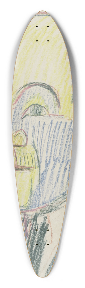 Ernst Ludwig Kirchner - Bildnis Ernst Gosebruch 39.3 inch art pintail longboard deck