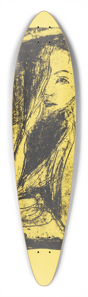 Ernst Ludwig Kirchner - Bildnis Frau Nelly Fehr 39.3 inch art pintail longboard deck