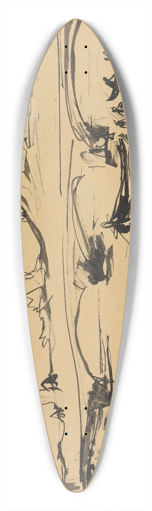 Ernst Ludwig Kirchner - Blick auf Dresden 39.3 inch art pintail longboard deck