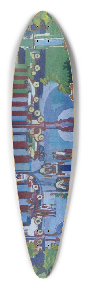 Ernst Ludwig Kirchner - Brandenburg Gate 39.3 inch art pintail longboard deck