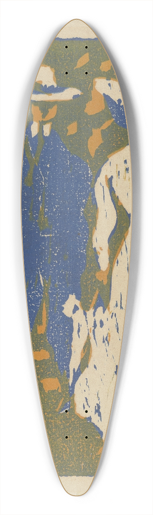 Ernst Ludwig Kirchner - Couple Taking a Stroll 39.3 inch art pintail longboard deck