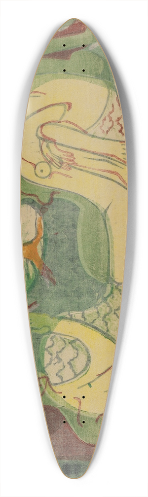 Ernst Ludwig Kirchner - Drei Akte im Walde 39.3 inch art pintail longboard deck