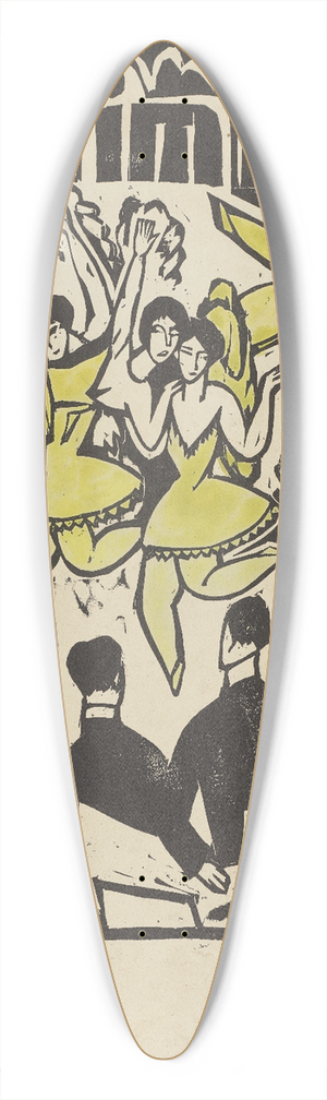 Ernst Ludwig Kirchner - Eispalast-Tnze 39.3 inch art pintail longboard deck