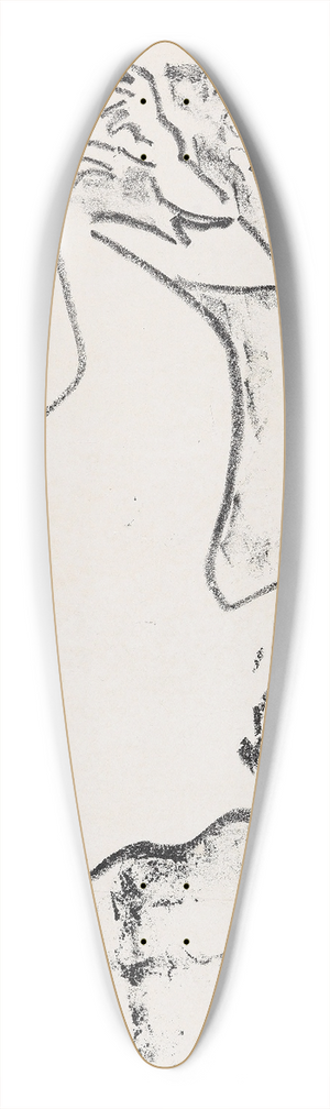 Ernst Ludwig Kirchner - Fingerspielende Dodo 39.3 inch art pintail longboard deck