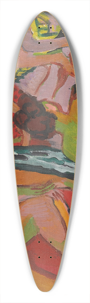 Ernst Ludwig Kirchner - Forest Scene (Moritzburg Lakes) 39.3 inch art pintail longboard deck