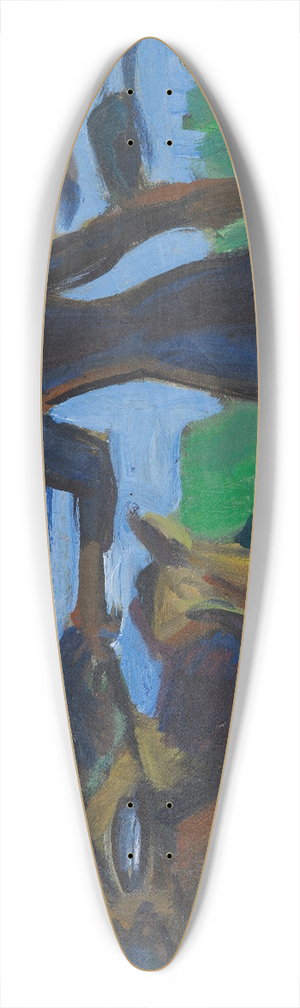 Ernst Ludwig Kirchner - Frau mit Ziege 39.3 inch art pintail longboard deck