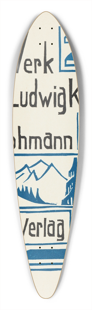 Ernst Ludwig Kirchner - Grohmann, Das Werk Ernst-Ludwig Kirchners 39.3 inch art pintail longboard deck