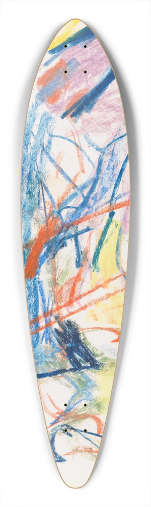 Ernst Ludwig Kirchner - Heuernte 39.3 inch art pintail longboard deck