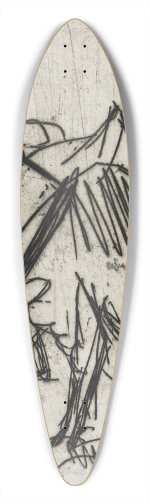 Ernst Ludwig Kirchner - Im Mondschein weidende Khe 39.3 inch art pintail longboard deck