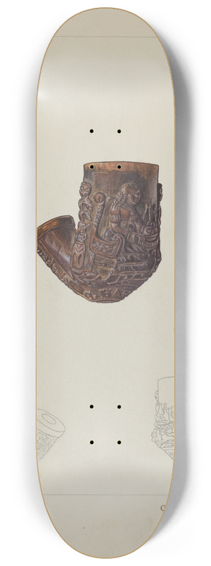 Carl Keksi - Pipe Bowl 8.25 inch art skate deck