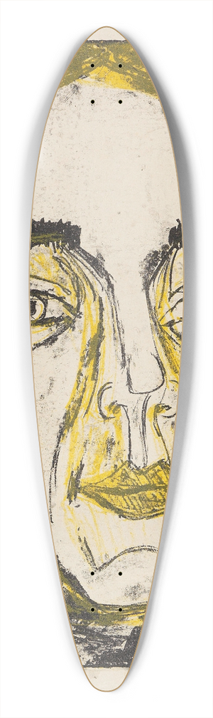 Ernst Ludwig Kirchner - Kopf Mary Wigmann 39.3 inch art pintail longboard deck