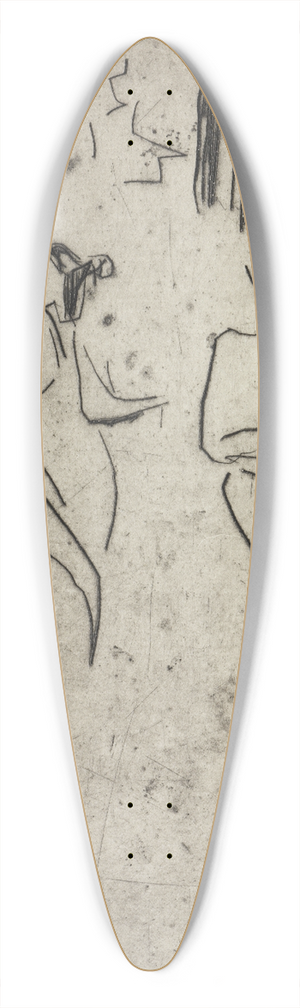 Ernst Ludwig Kirchner - Moritzburger Badende im Gestrpp 39.3 inch art pintail longboard deck