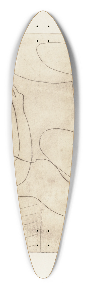 Ernst Ludwig Kirchner - Paar in der Bibliothek 39.3 inch art pintail longboard deck