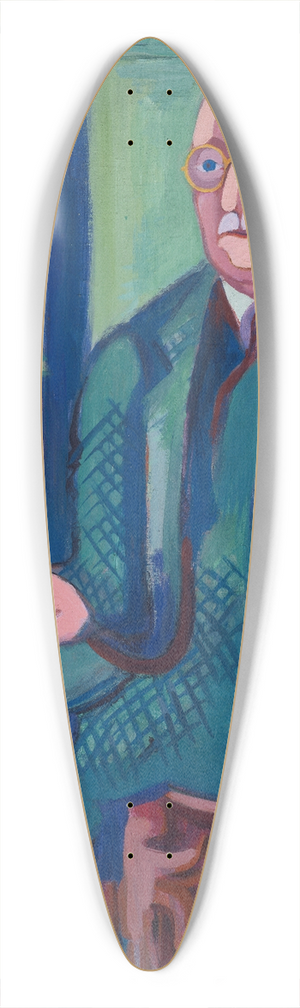 Ernst Ludwig Kirchner - Portrait of Dr. Carl Hagemann 39.3 inch art pintail longboard deck
