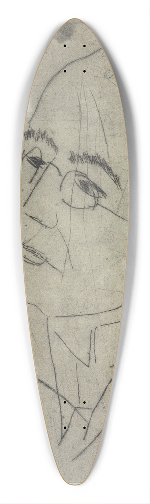Ernst Ludwig Kirchner - Portrt Gustav Schiefler I 39.3 inch art pintail longboard deck