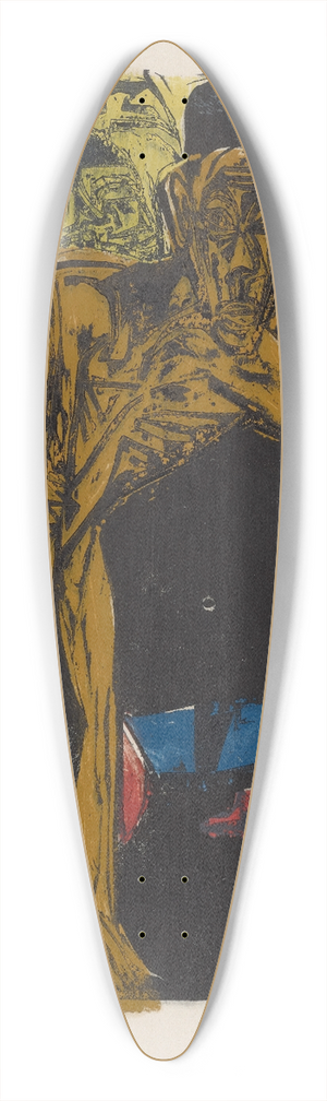 Ernst Ludwig Kirchner - Schlemihl in der Einsamkeit des Zimmers 39.3 inch art pintail longboard deck