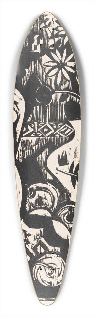 Ernst Ludwig Kirchner - Stilleben mit Plastik 39.3 inch art pintail longboard deck
