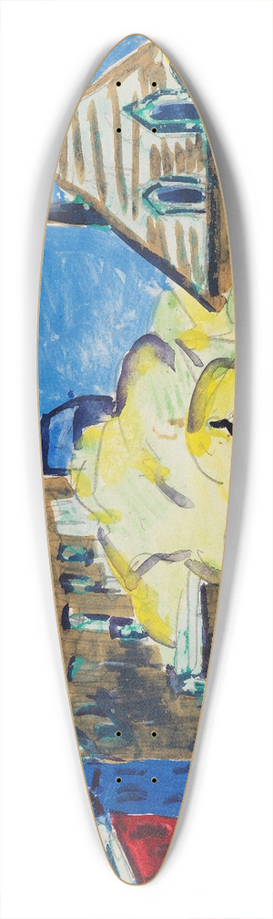 Ernst Ludwig Kirchner - Strassenbild (Dresden) 39.3 inch art pintail longboard deck