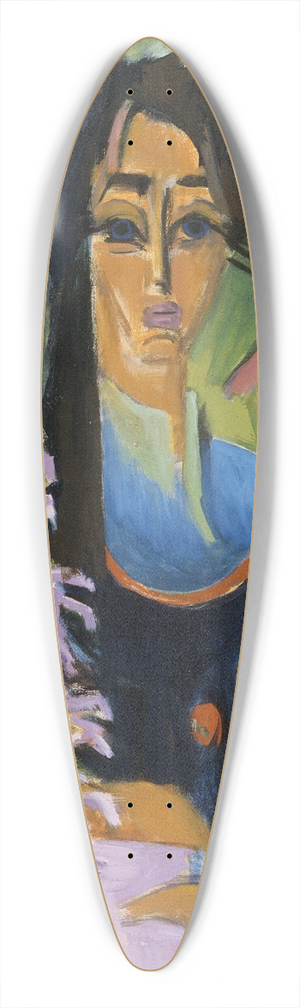 Ernst Ludwig Kirchner - Sunday in the Alps 39.3 inch art pintail longboard deck