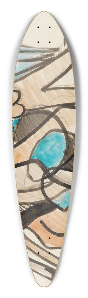 Ernst Ludwig Kirchner - Tanzgruppe 39.3 inch art pintail longboard deck