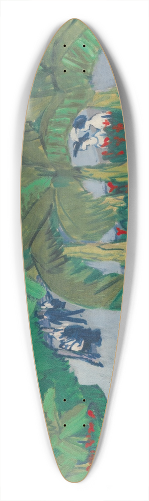Ernst Ludwig Kirchner - The Bosquet; Albertplatz In Dresden 39.3 inch art pintail longboard deck
