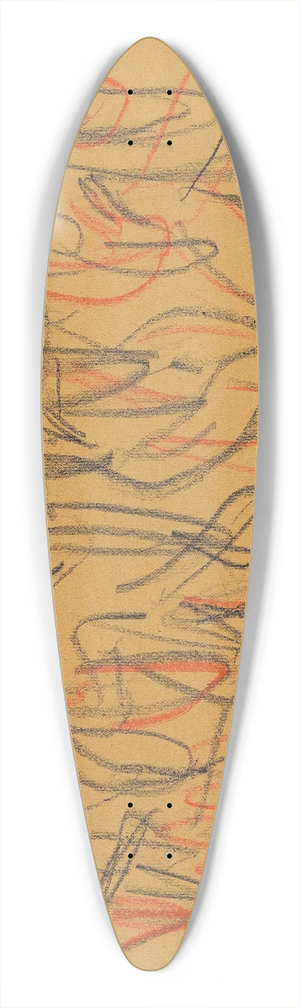 Ernst Ludwig Kirchner - Wigman  Tanz 39.3 inch art pintail longboard deck
