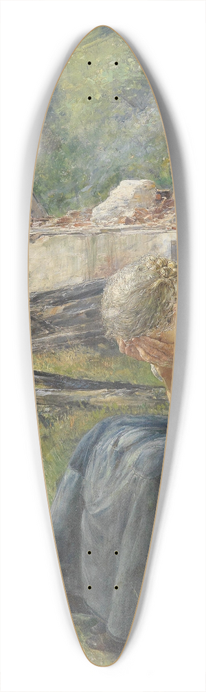 Ernst Nowak - Am Tag danach 39.3 inch art pintail longboard deck Ernst Nowak - Am Tag danach 39.3 inch art pintail longboard deck
