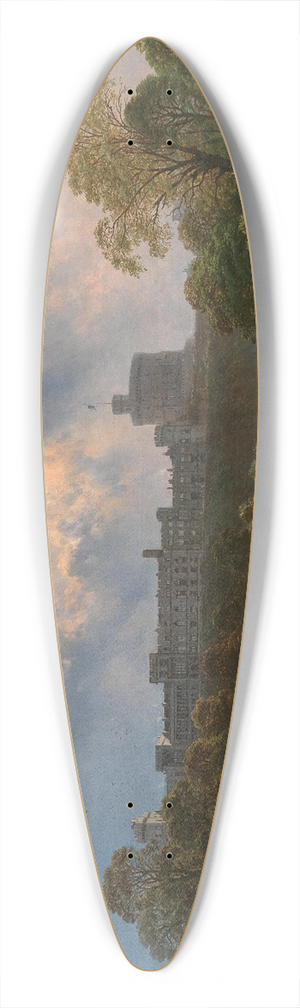 Ernst Rieck - A View of Windsor Castle 39.3 inch art pintail longboard deck