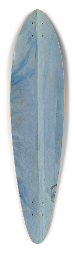 Ernst Schiess - At the Beach of the Lake of Lugano 39.3 inch art pintail longboard deck