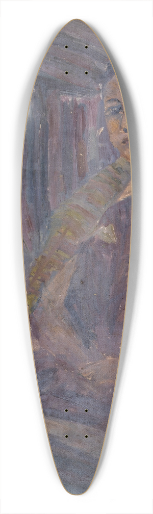 Ernst Schiess - Hockender Beduinenjunge in Zelt 39.3 inch art pintail longboard deck