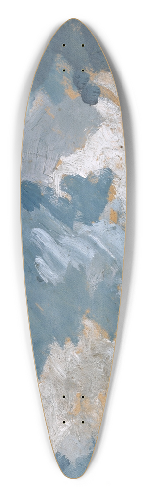 Ernst Schiess - Mountainous Coast 39.3 inch art pintail longboard deck