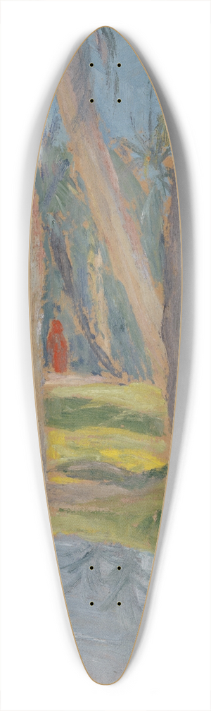 Ernst Schiess - Palmenhain 39.3 inch art pintail longboard deck