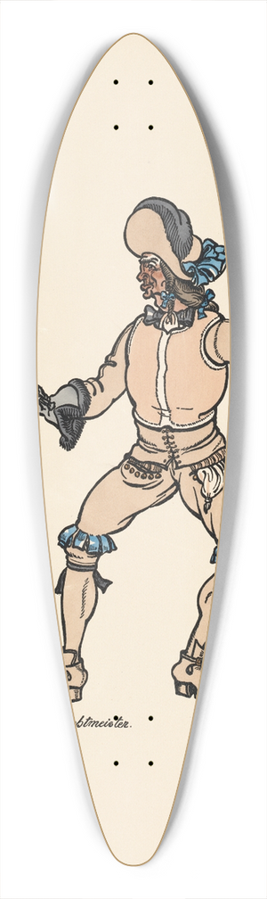 Ernst Stern - Der Fechtmeister 39.3 inch art pintail longboard deck