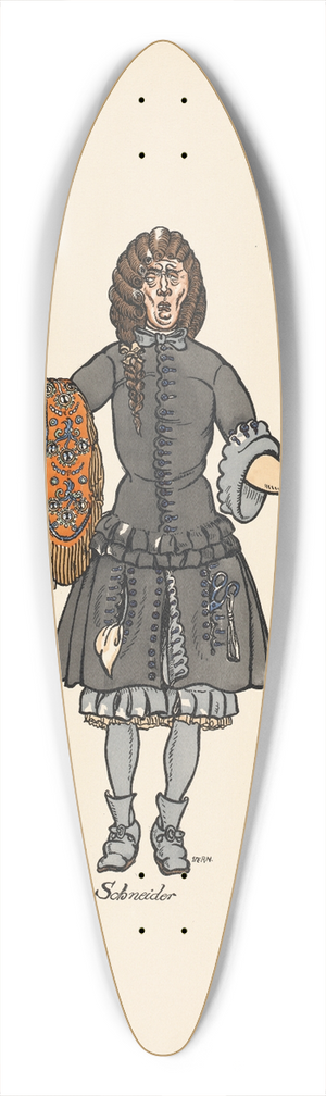 Ernst Stern - Der Schneider 39.3 inch art pintail longboard deck