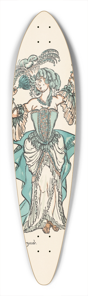 Ernst Stern - Dryade 39.3 inch art pintail longboard deck