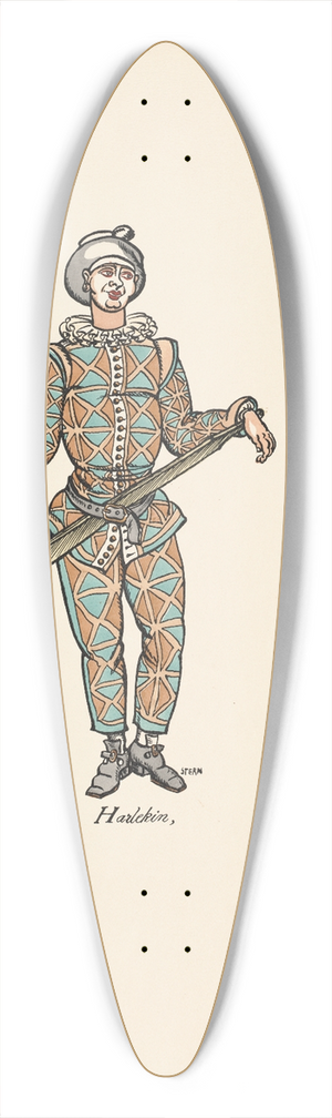 Ernst Stern - Harlekin 39.3 inch art pintail longboard deck