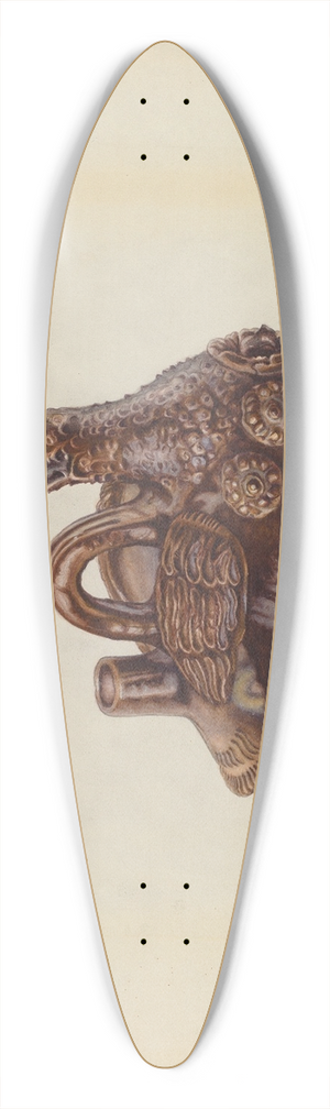 Ethel Clarke - Glazed Pottery Duck Bottle 39.3 inch art pintail longboard deck