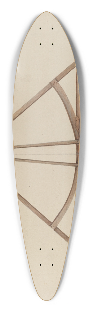 Ethel Dougan - Road Level 39.3 inch art pintail longboard deck