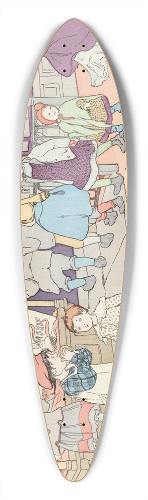 Ethel Mars - Wealth 39.3 inch art pintail longboard deck