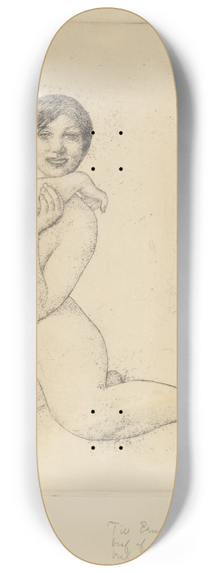 Carl Larsson - Sitting Model 8.25 inch art skate deck