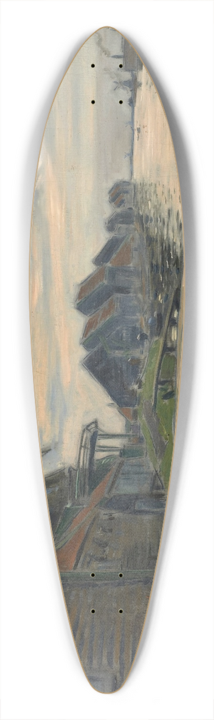 Etienne Moreau-Nlaton - Canal en Hollande 39.3 inch art pintail longboard deck