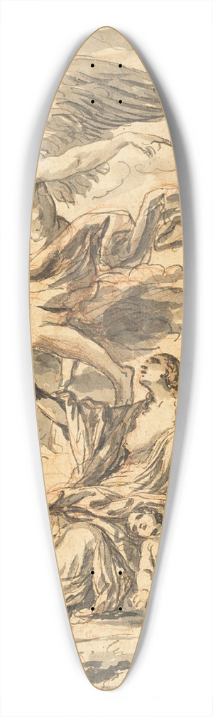 Etienne Pierre Adrien Gois - Angel Appearing to Hagar and Ishmael 39.3 inch art pintail longboard deck Etienne Pierre Adrien Gois - Angel Appearing to Hagar and Ishmael 39.3 inch art pintail longboard deck